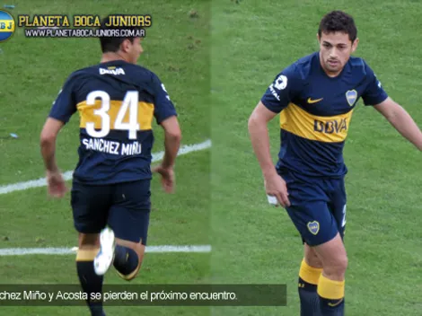 Acosta y Sánchez Miño no jugarán ante Racing