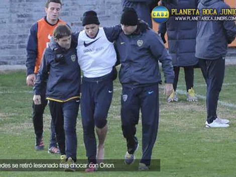 Tras la suspensión del amistoso, Boca se entrenó en Casa Amarilla