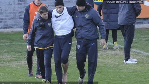 Tras la suspensión del amistoso, Boca se entrenó en Casa Amarilla