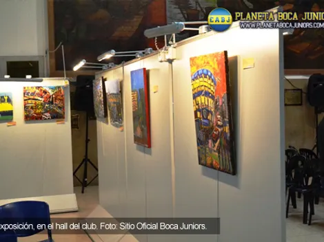 Se inauguró la muestra del concurso de manchas "La Bombonera"