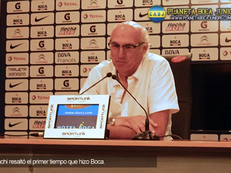 Bianchi: “Me dejó satisfecho el primer tiempo”