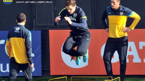 Gago recibió el alta y se entrenó con el grupo