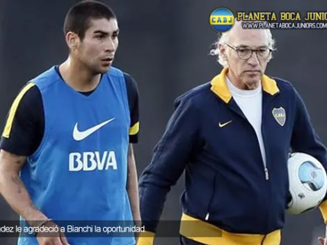 Méndez: “Estoy contento en Boca”