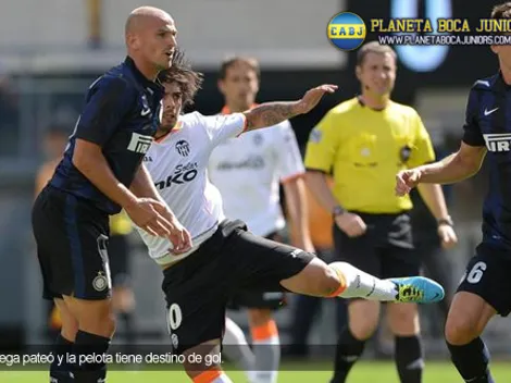 Banega marca el camino