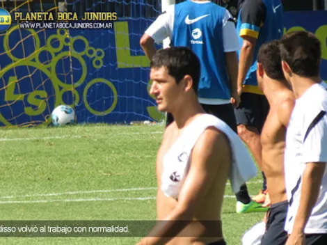 Burdisso, junto al grupo