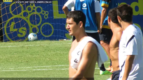 Burdisso, junto al grupo