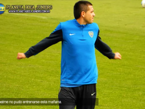 Riquelme no se entrenó por un cuadro febril