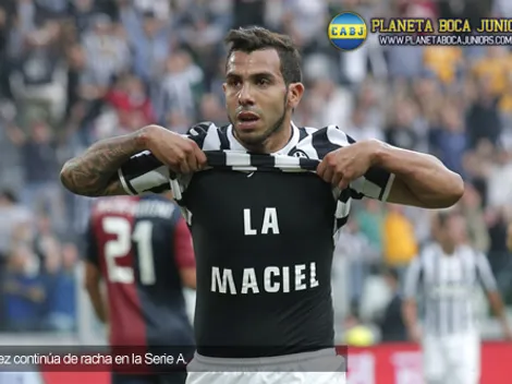 Tevez le devolvió la sonrisa