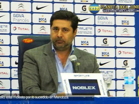 Angelici: "Más allá de los errores del árbitro, no se justifica lo que pasó"