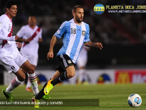 Con un gol de Palacio, Argentina le ganó a Perú