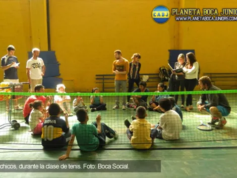 Boca Social: Arrancó el programa “Tenis como la Vida”
