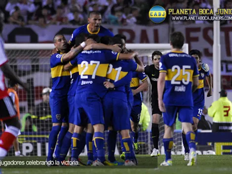 El festejo de los jugadores