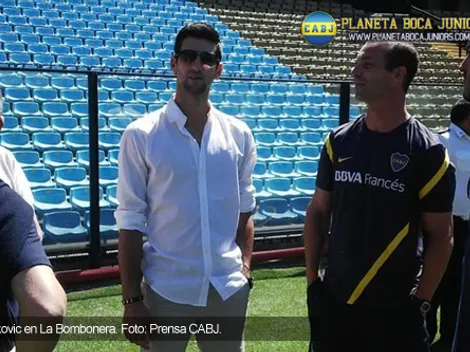 Djokovic visitó La Bombonera