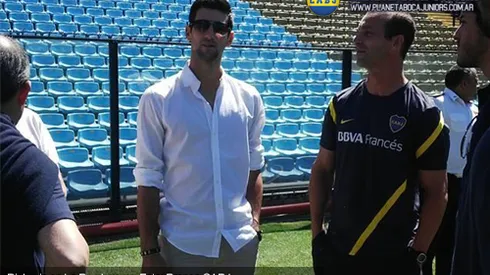 Djokovic visitó La Bombonera