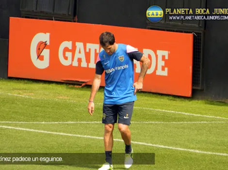 Martínez, con un esguince