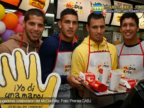 Paredes, Sánchez Miño, Insua y Zárate, en el McDía Feliz