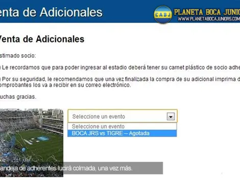 Entradas para adherentes, agotadas