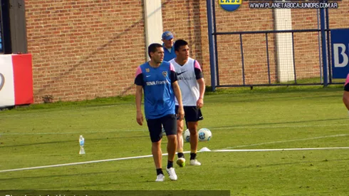 Riquelme se reintegró al grupo