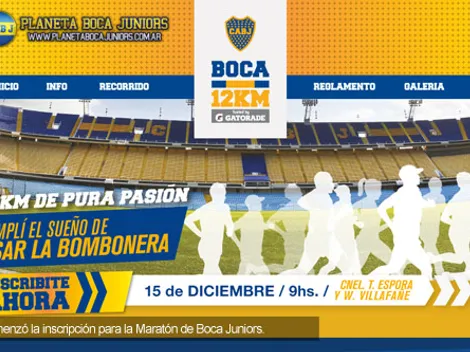 Comenzó la inscripción para la maratón de Boca