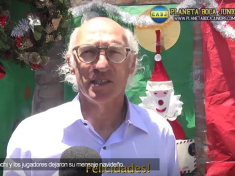 El saludo de Bianchi y los jugadores