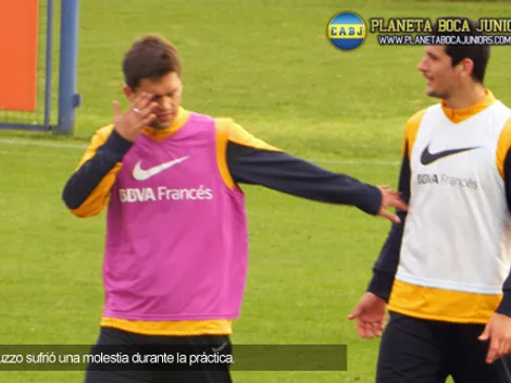 Caruzzo se retiró de la práctica con una molestia