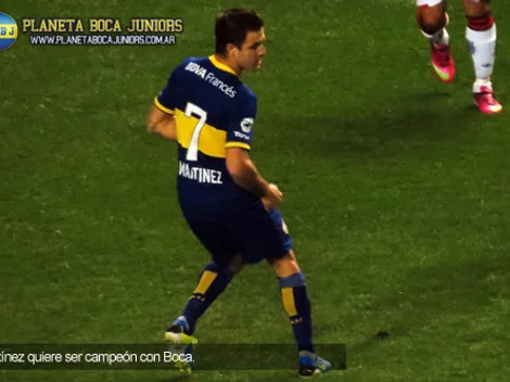 Martínez: "Estoy feliz en Boca"