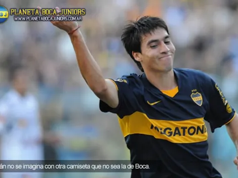 Gaitán: "No me imagino con otra camiseta que la de Boca"