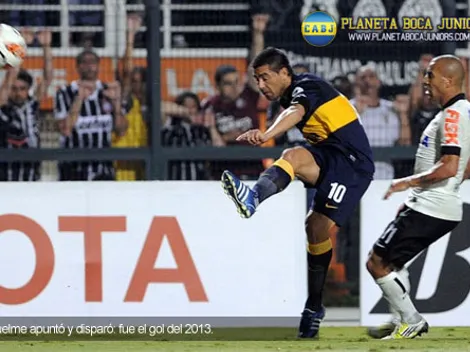 Riquelme a Corinthians, el mejor gol del año