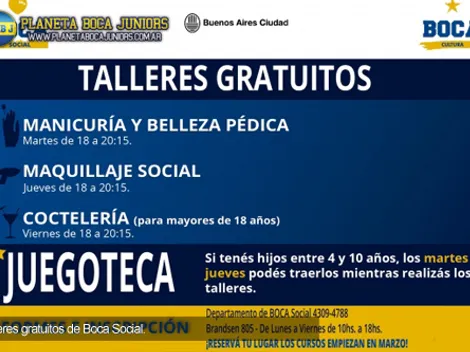 Cursos de “Educación no formal” en el club