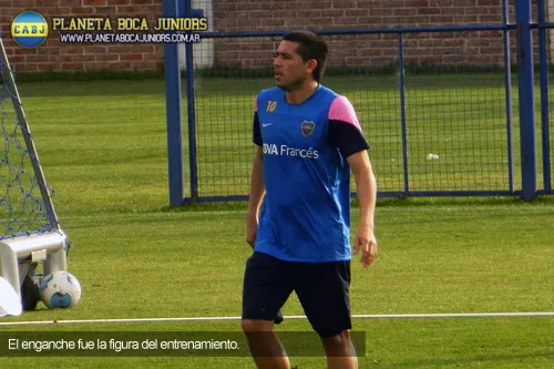 riquelme entrenamiento goles boca boca