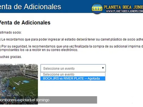 Entradas agotadas para adherentes vs. River