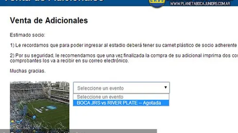 Entradas agotadas para adherentes vs. River