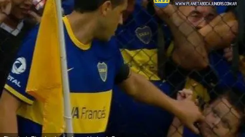 El gesto de Riquelme con un nene hincha de Boca