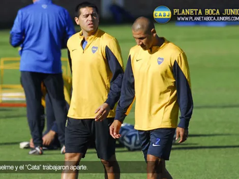 Riquelme y el "Cata", con un trabajo especial