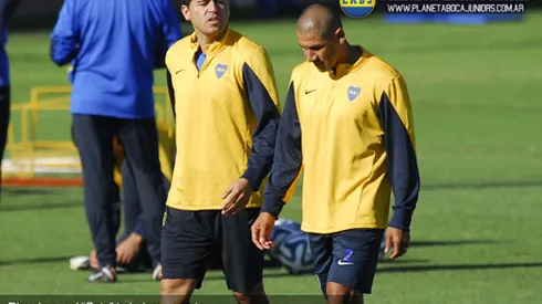 Riquelme y el "Cata", con un trabajo especial