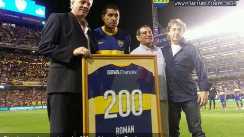 Riquelme llegó a los 200 en La Bombonera