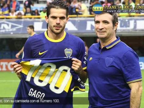 Gago llegó a los 100 partidos con Boca