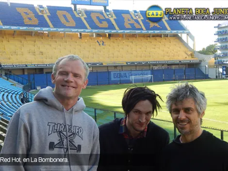 Los Red Hot Chili Peppers visitaron la Bombonera