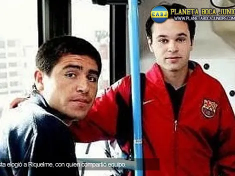 Iniesta: "Riquelme es un grande del fútbol"