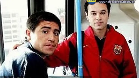 Iniesta: "Riquelme es un grande del fútbol"