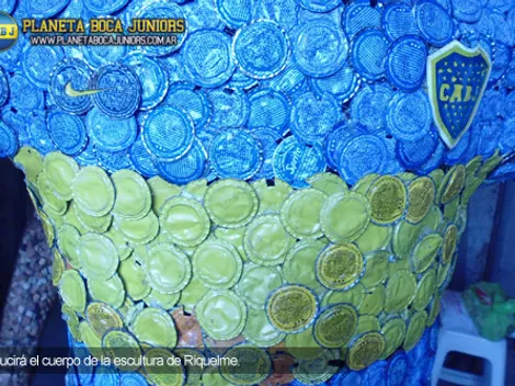 Se viene la escultura del caño de Riquelme a Yepes