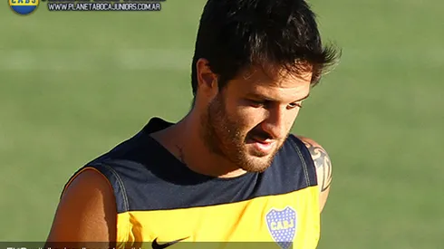 Martínez, junto al grupo