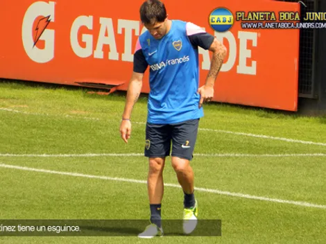 Martínez, esguinzado