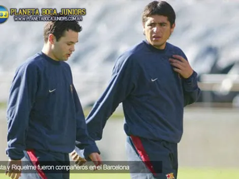 Iniesta: “Con solo ver día a día a Riquelme, aprendías mucho”