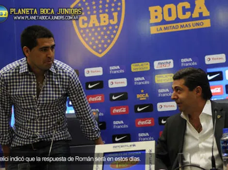 Angelici: "Riquelme quedó en darnos una respuesta"