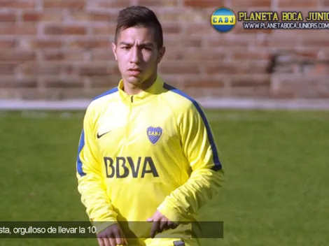 Acosta: "Es un orgullo llevar la 10 de Boca"