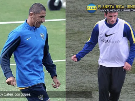 El "Cata" Díaz y Calleri no terminaron la práctica