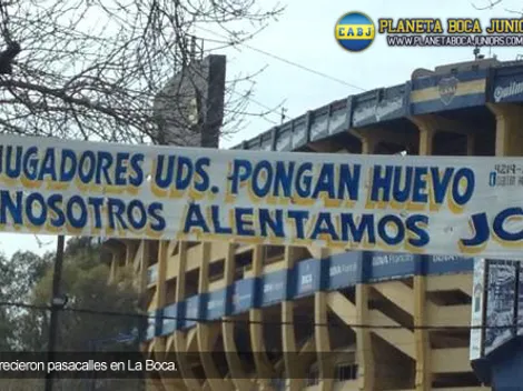 Aparecieron pasacalles en La Boca