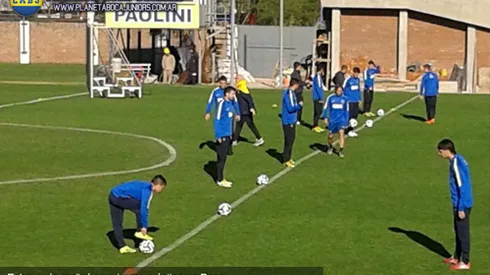 Echeverría entrenó junto al plantel