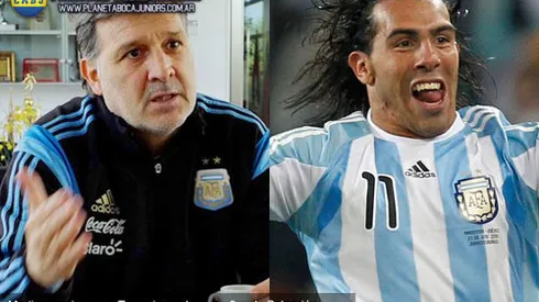 Martino: "A Tevez sólo lo imagino de 9"